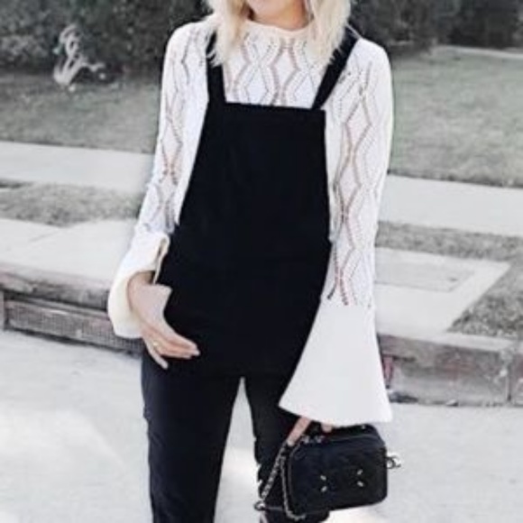 madewell velvet overalls